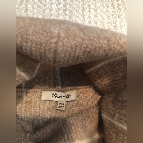 Madewell: Windowpane Turtleneck Sweater. XXS. - Picture 7 of 7